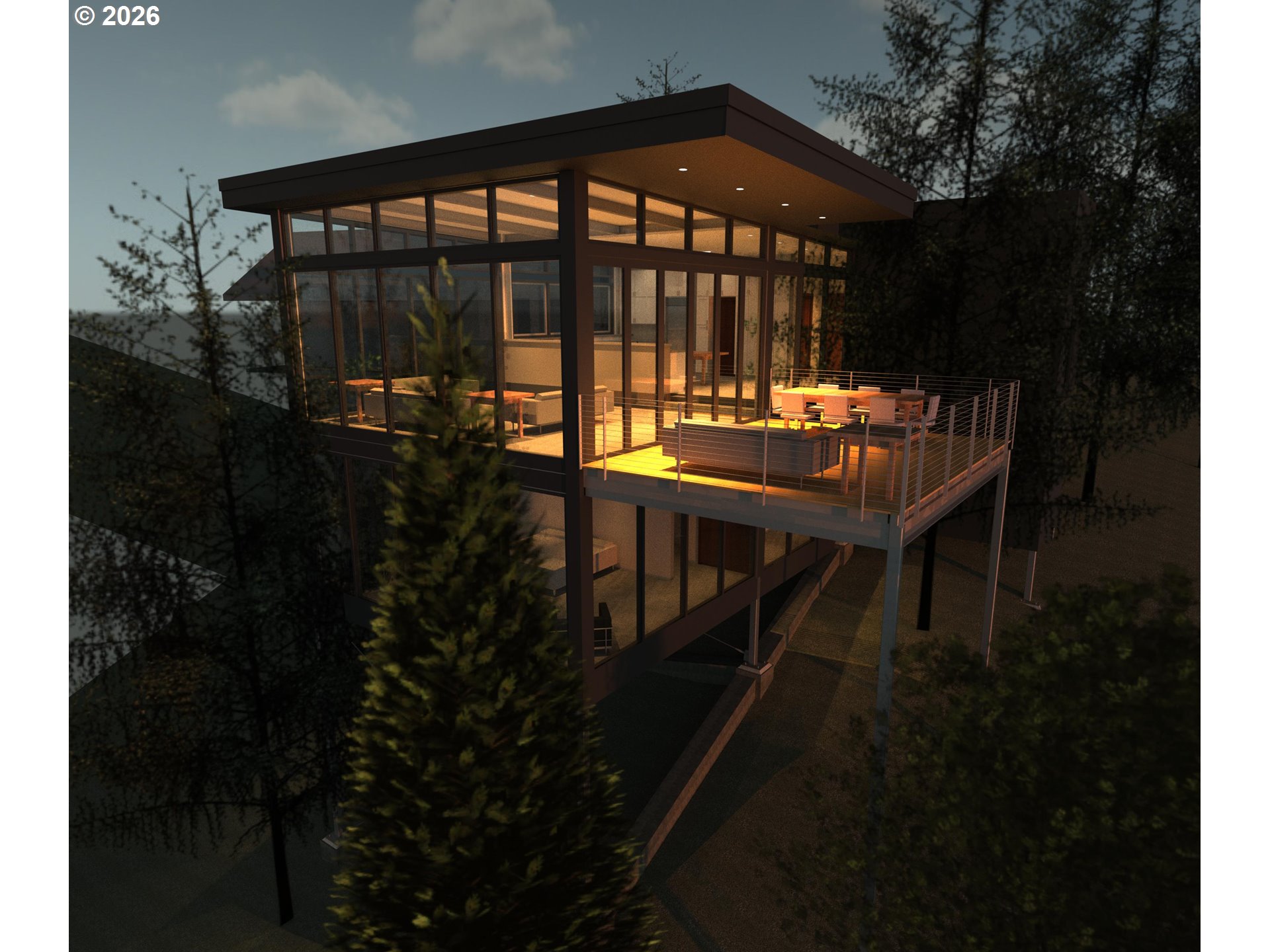 swimming pool view with a garden space