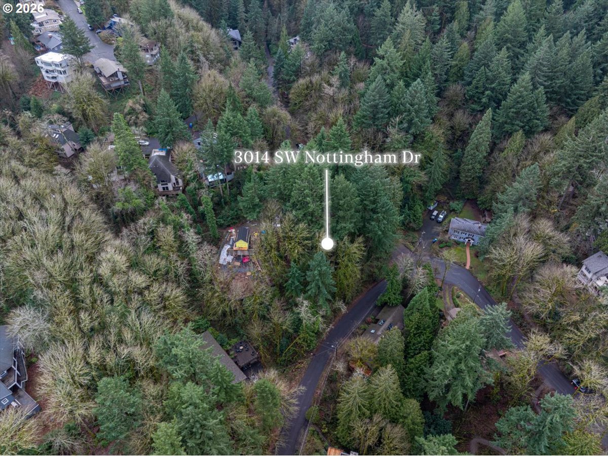 3014 Southwest Nottingham Drive Portland, OR 97201 - Photo 22 of 22 an aerial view of street and trees