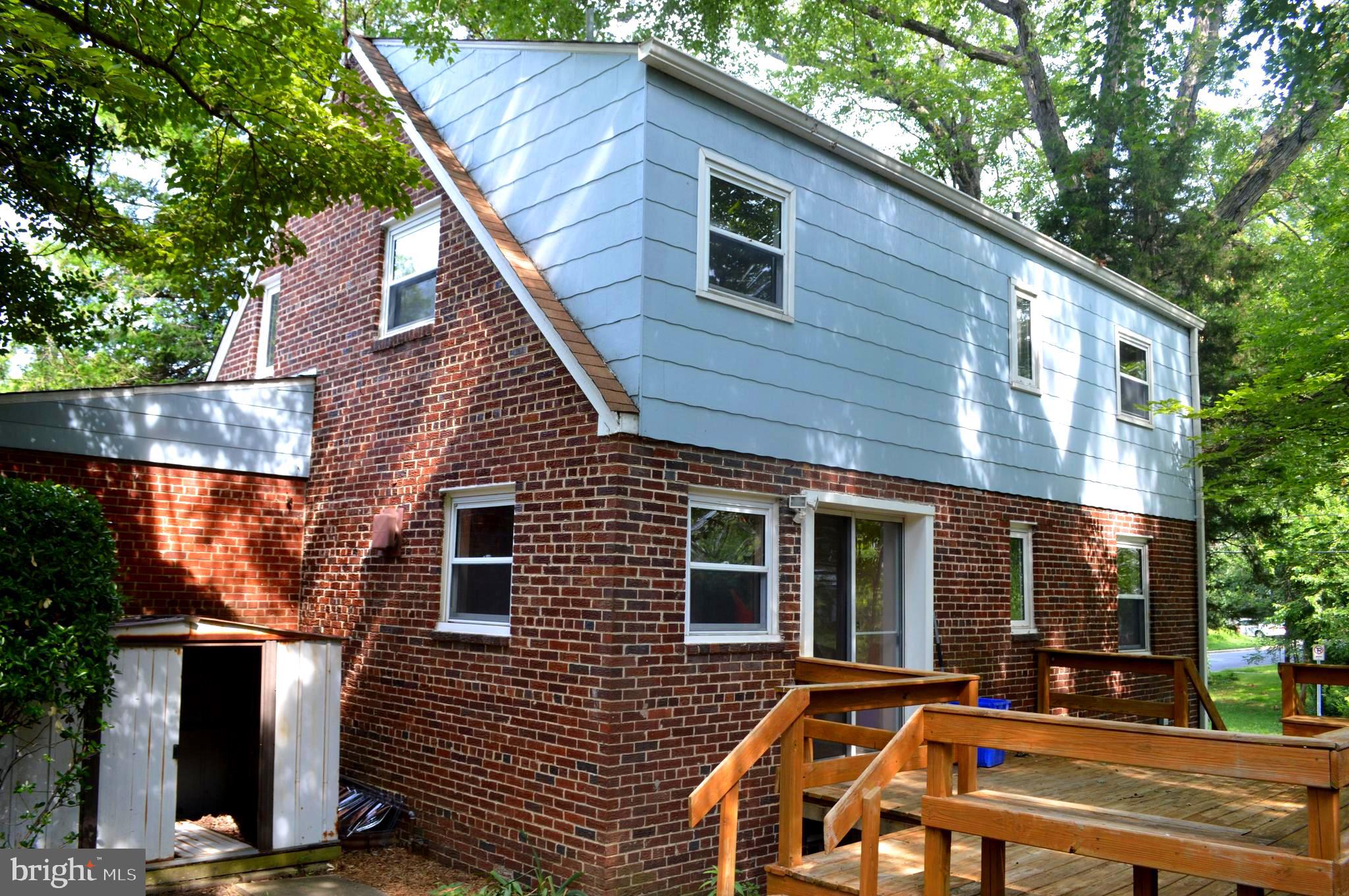 9115 Wire Avenue Silver Spring, MD 20901 - Photo 4 of 46 Rear view of house with full dormer and shed
