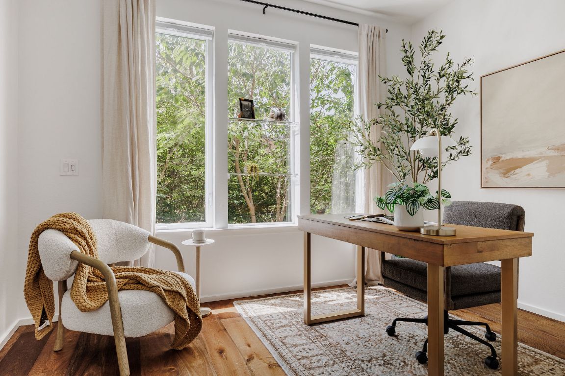 3100 Menchaca Road, Unit 6 Austin, TX 78704 - Photo 7 of 30 a workspace with furniture and window