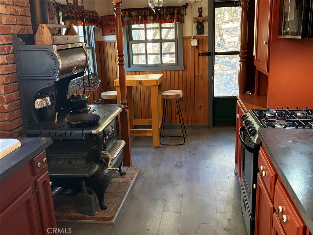 120 Barton Flats Road Angelus Oaks, CA 92305 - Photo 14 of 57 a view of workspace with wooden floor windows