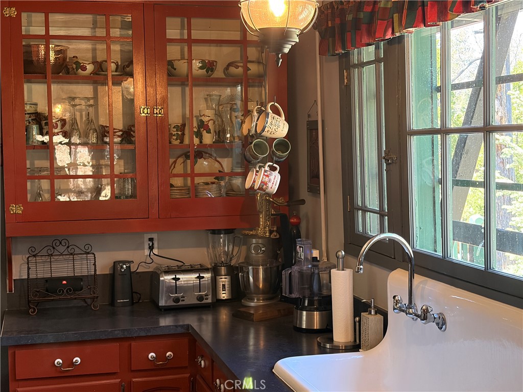 120 Barton Flats Road Angelus Oaks, CA 92305 - Photo 8 of 57 a bathroom with a sink and a mirror