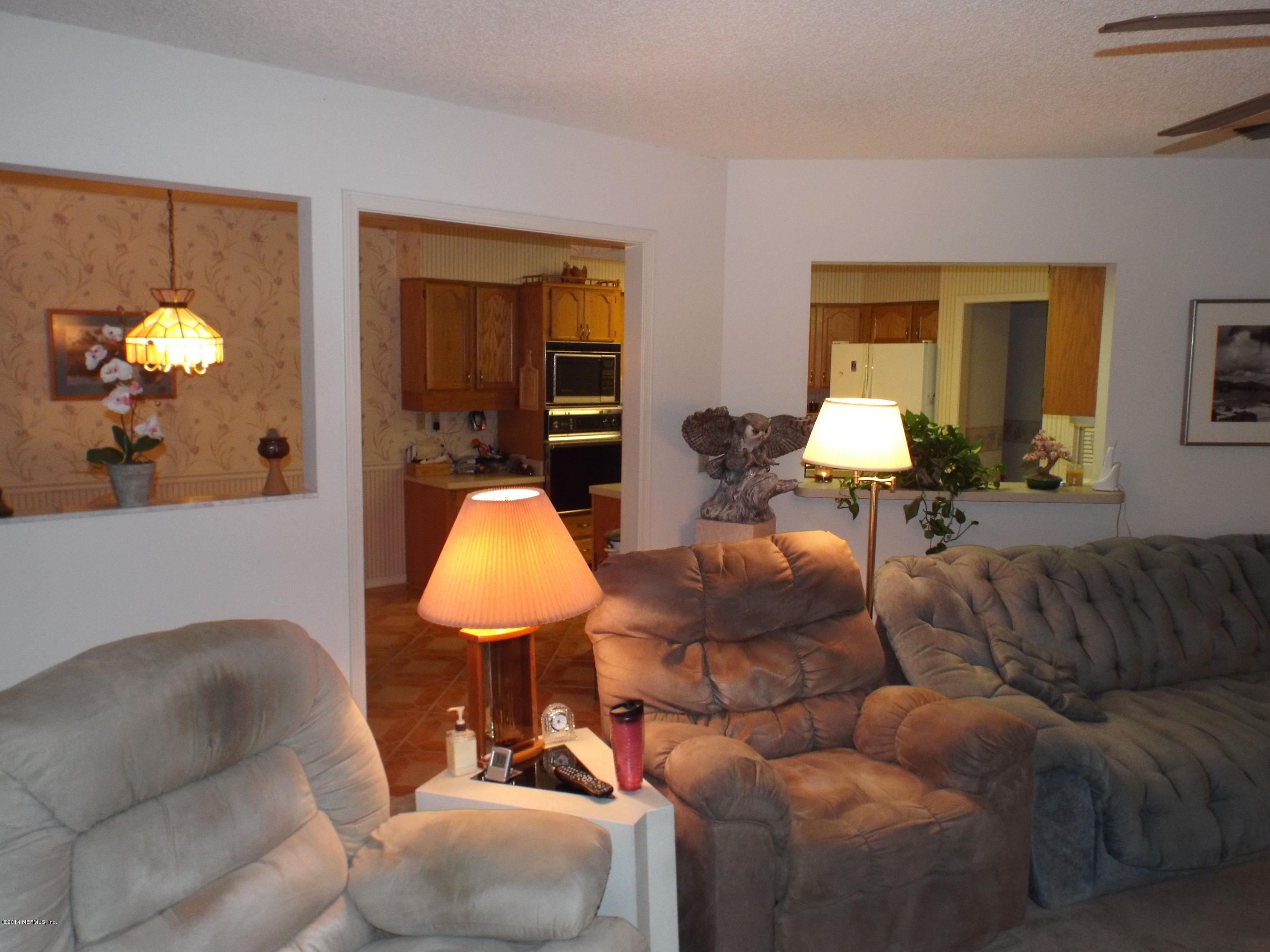Family room view toward kitchen