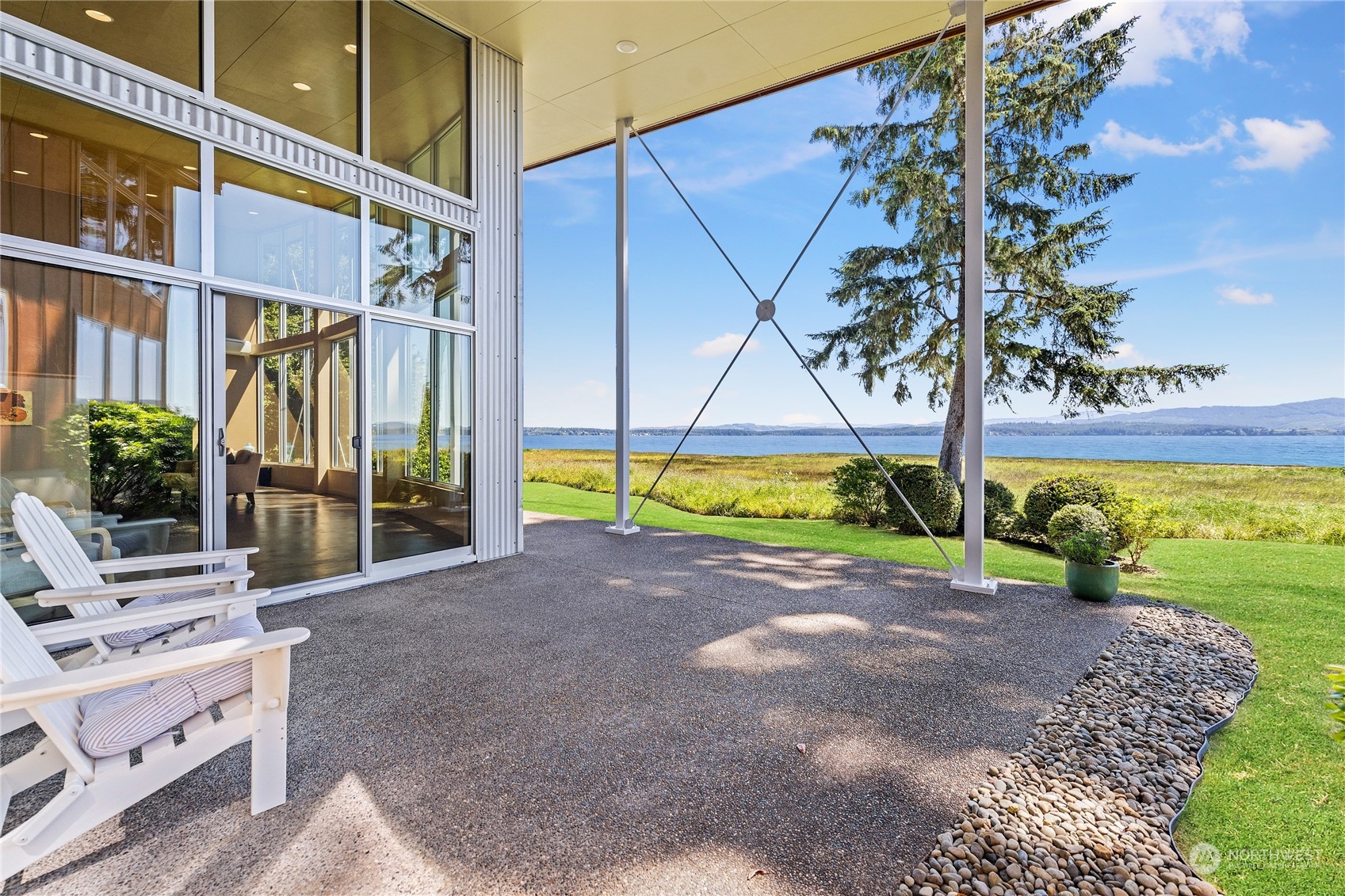 15550 Sandridge Road Long Beach, WA 98631 - Photo 33 of 36 a view of a backyard with a garden and trees