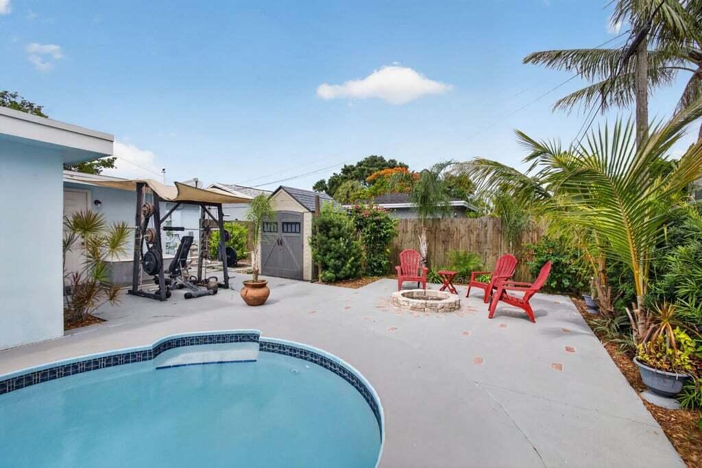 3740 Dunes Road Cabana Colony, FL 33410 - Photo 6 of 18 Fire Pit, Pool & Shed