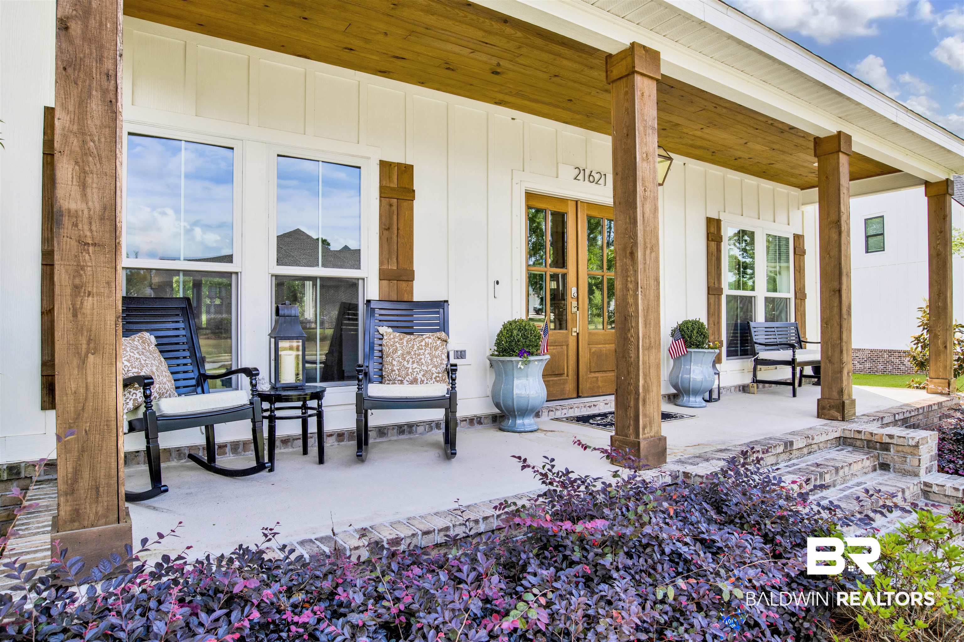 21621 Veranda Boulevard Fairhope, AL 36532 - Photo 5 of 51 View of patio / terrace with french doors and covered porch