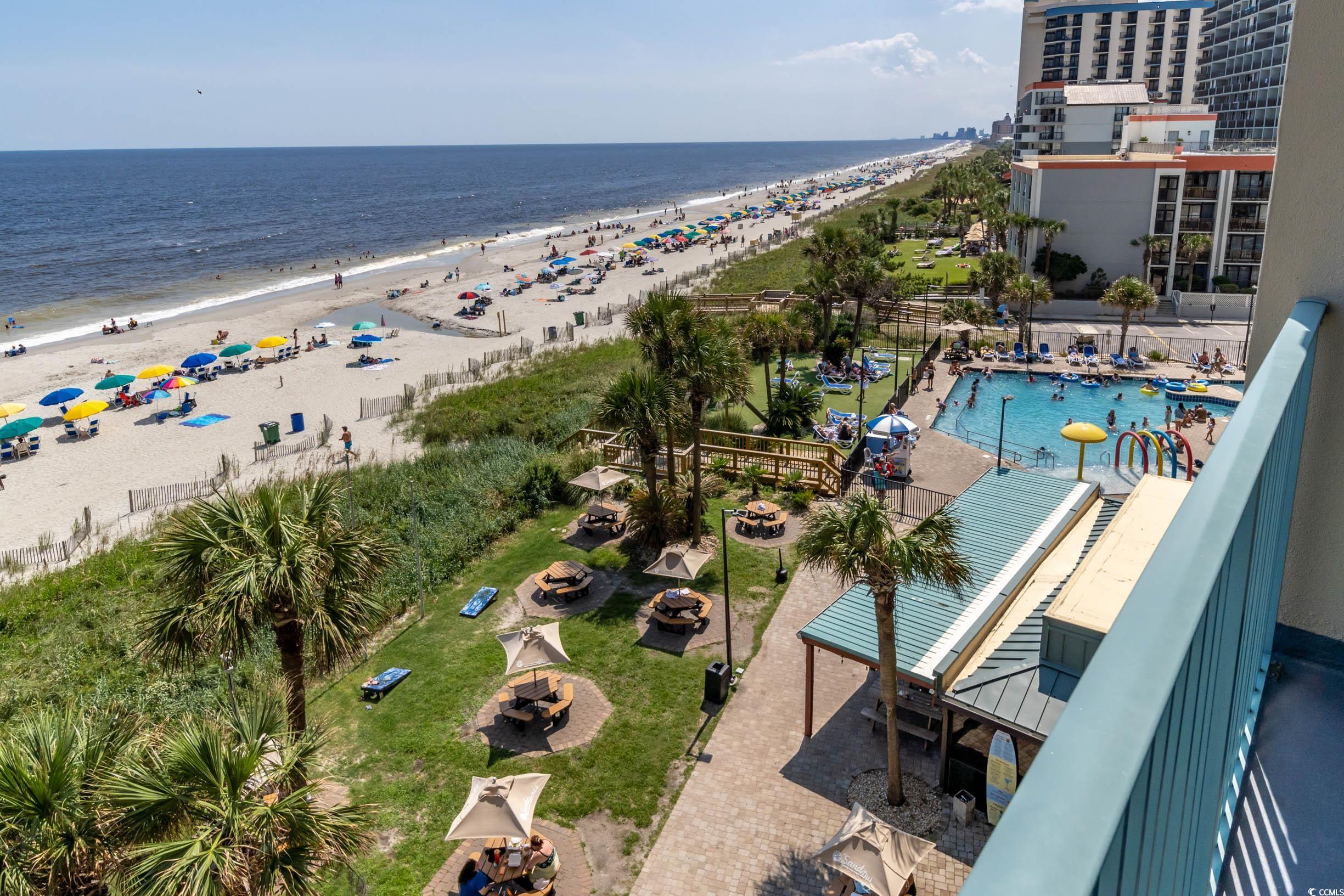 201 74th Avenue North, Unit 2532 Myrtle Beach, SC 29572 - Photo 24 of 39 Bird's eye view featuring a view of the beach and