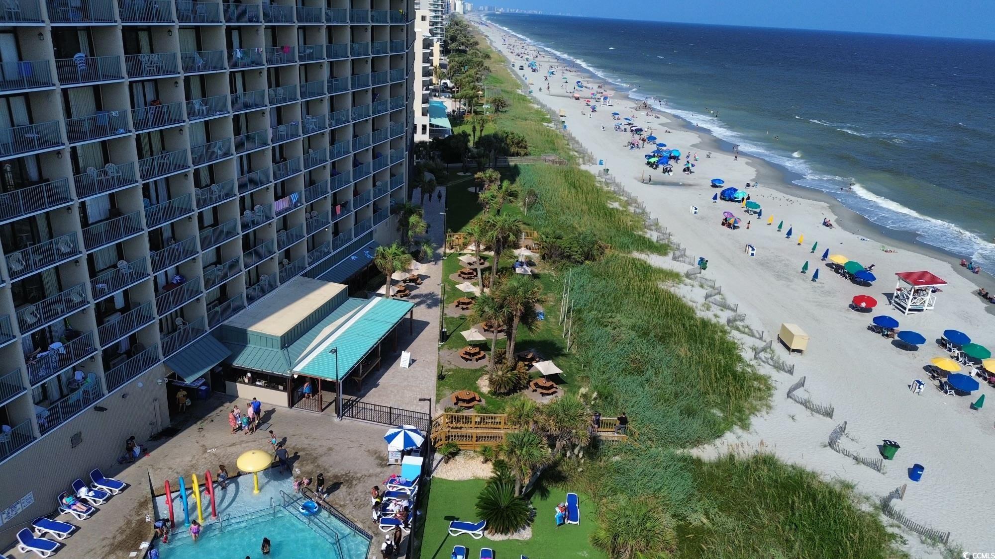 201 74th Avenue North, Unit 2532 Myrtle Beach, SC 29572 - Photo 38 of 39 Drone / aerial view featuring a view of the beach