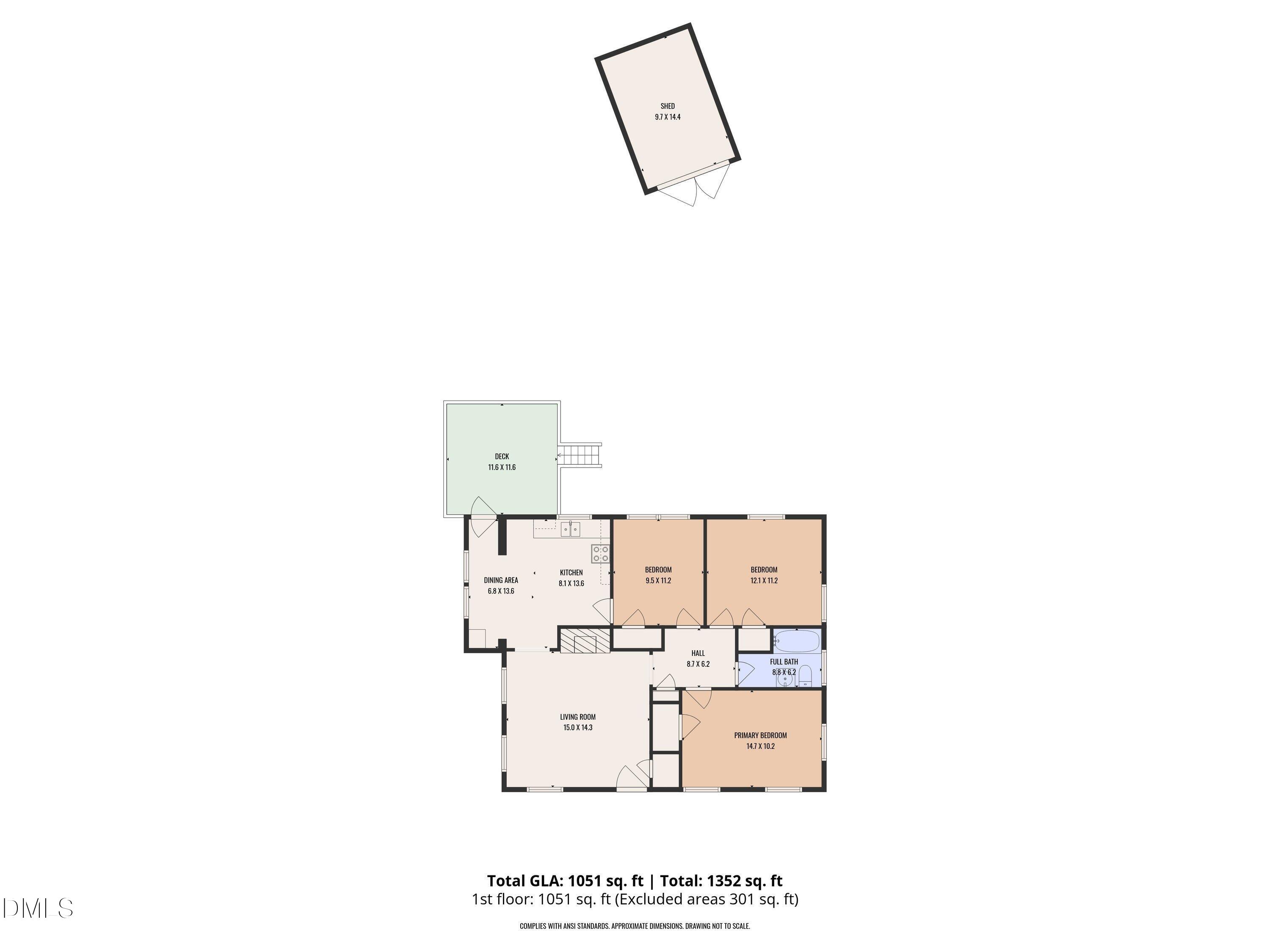 1205 Watauga Street Raleigh, NC 27604 - Photo 26 of 26 a picture of a floor plan