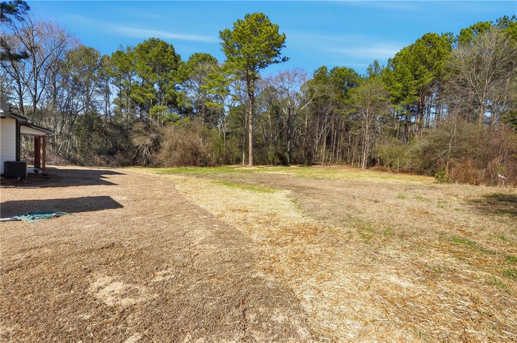 644 Hampton Road Hampton, GA 30228 - Photo 37 of 40 a backyard of a house with lots of green space