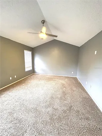 an empty room with a natural light