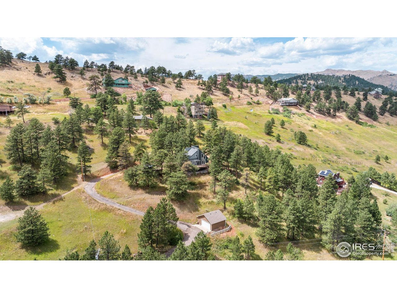 6521 Olde Stage Road Boulder, CO 80302 - Photo 41 of 47 a view of an aerial view of residential houses with outdoor space and trees