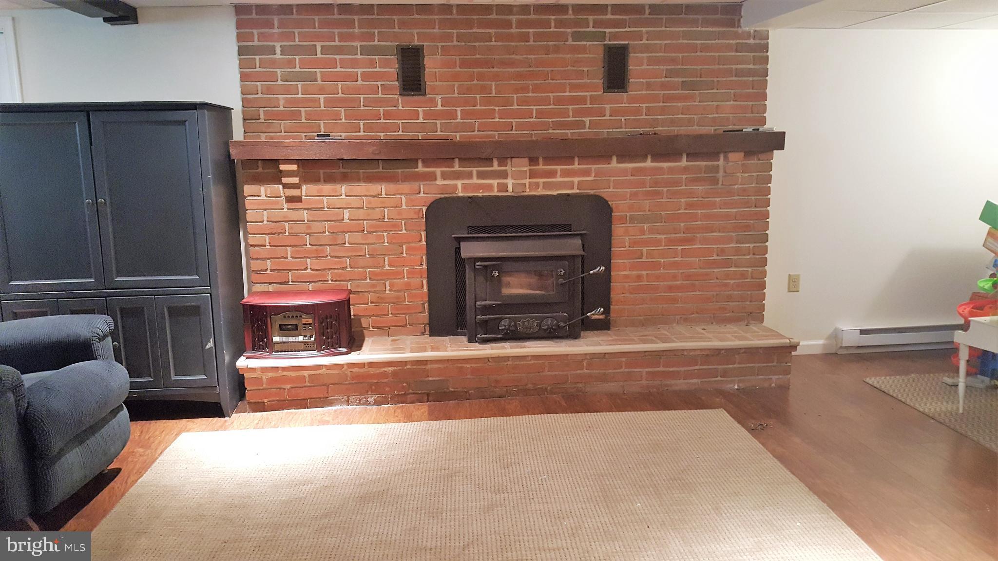 319 Frogtown Road Pequea, PA 17565 - Photo 18 of 22 Family room fireplace with wood stove insert