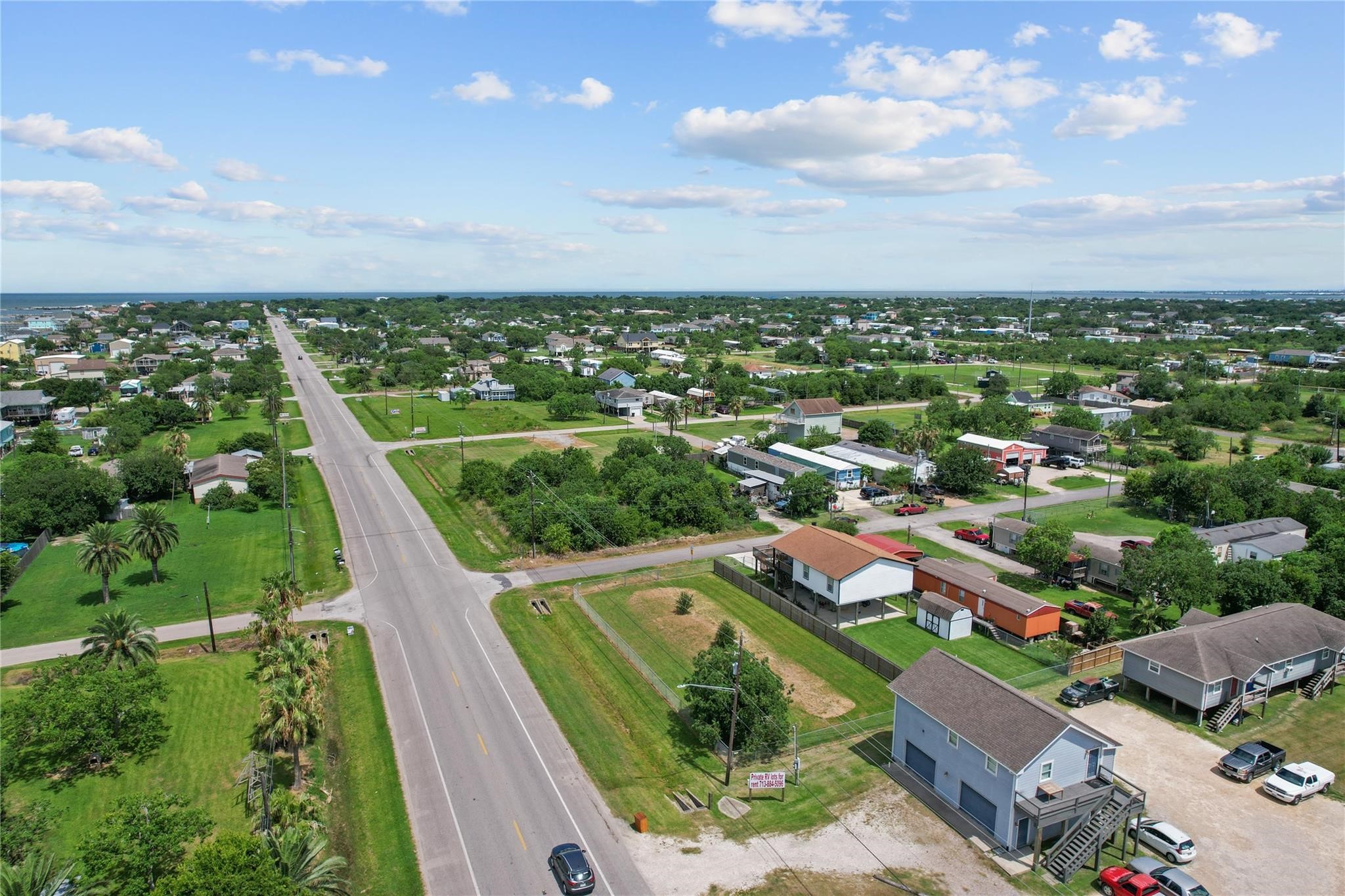 202 19th Street Dickinson, TX 77539 - Photo 4 of 16 an aerial view of residential houses with outdoor space