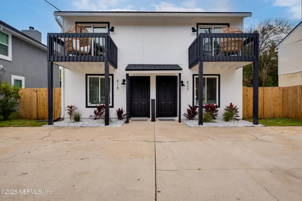 a view of a house with a patio