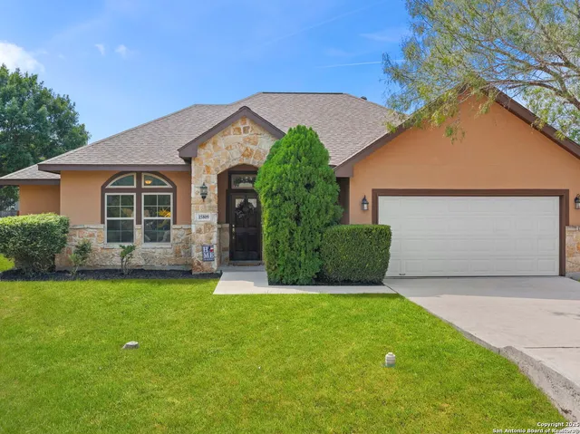 a view of swimming pool with a yard