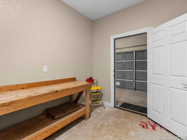 a view of storage and utility room