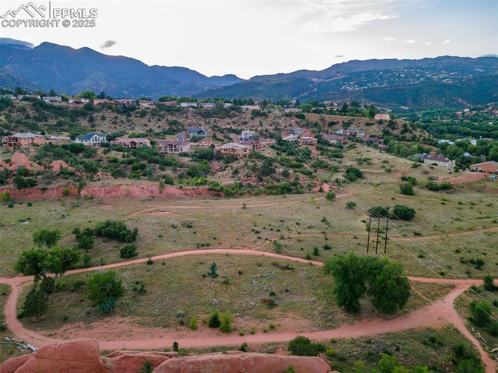 162 Crystal Valley Road Manitou Springs, CO 80829 - Photo 48 of 48 an aerial view of residential house and sandy dunes
