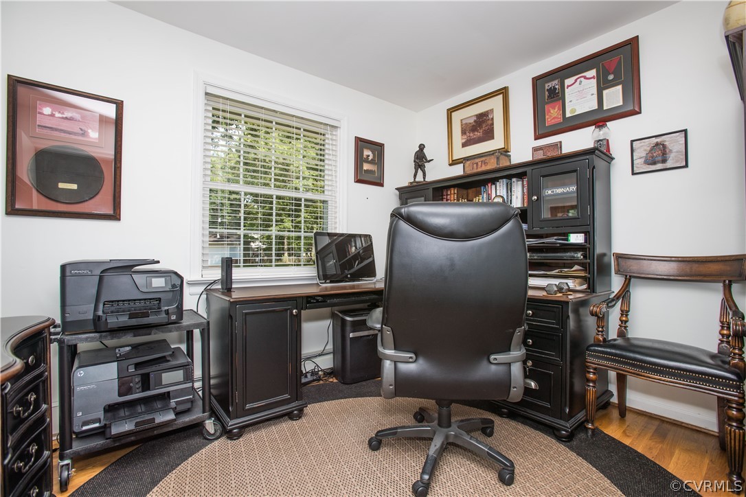 1620 Featherstone Drive Midlothian, VA 23113 - Photo 24 of 29 a view of a workspace with furniture and a window