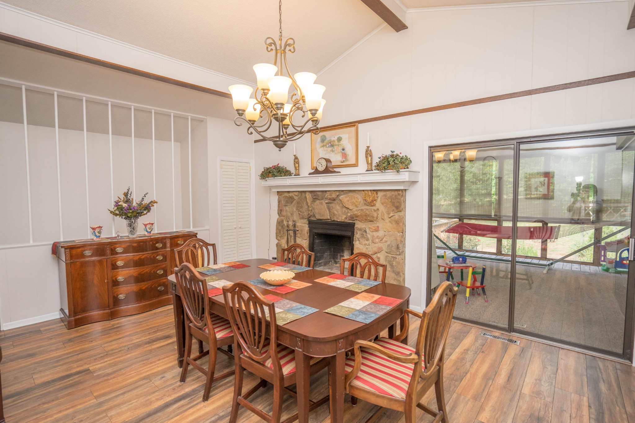 441 Orchard Knob Road Clinton, TN 37716 - Photo 9 of 33 a view of a dining room with furniture window and outside view