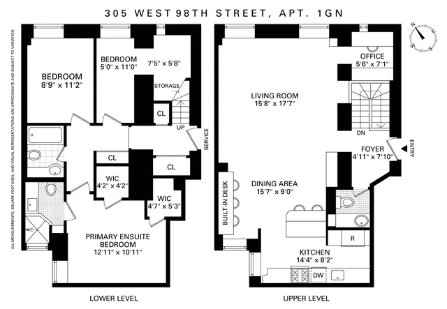 $1,199,000 | 305 West 98th Street, Unit 1GN | Upper West Side