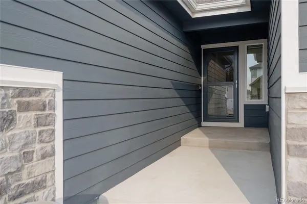 a view of front door