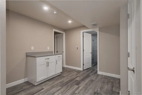 a view of an empty room