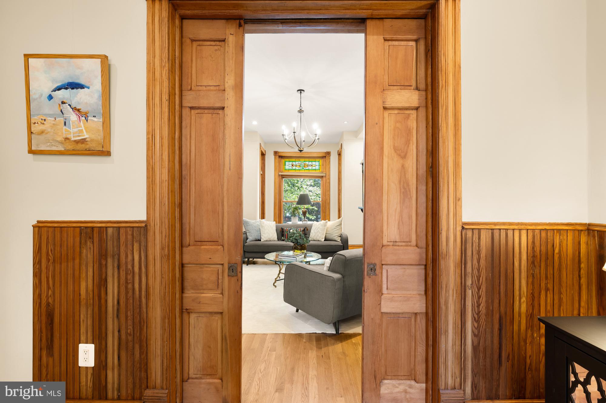 1214 T Street Northwest Washington, DC 20009 - Photo 18 of 88 Original pocket doors