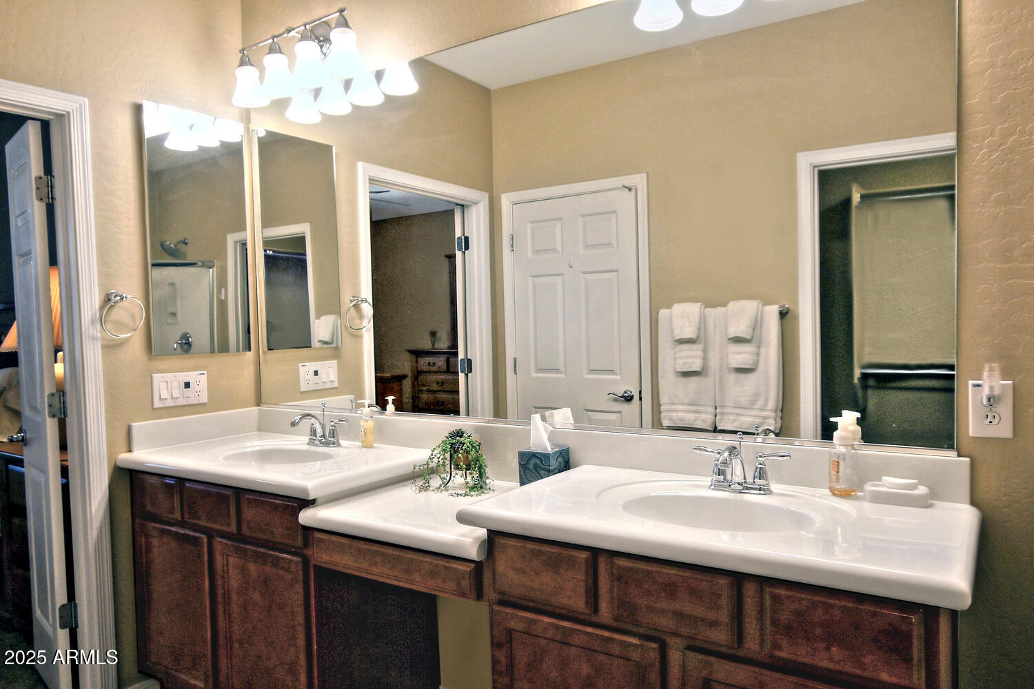 7382 West Silver Spring Way Florence, AZ 85132 - Photo 30 of 89 a bathroom with a sink double vanity and a mirror