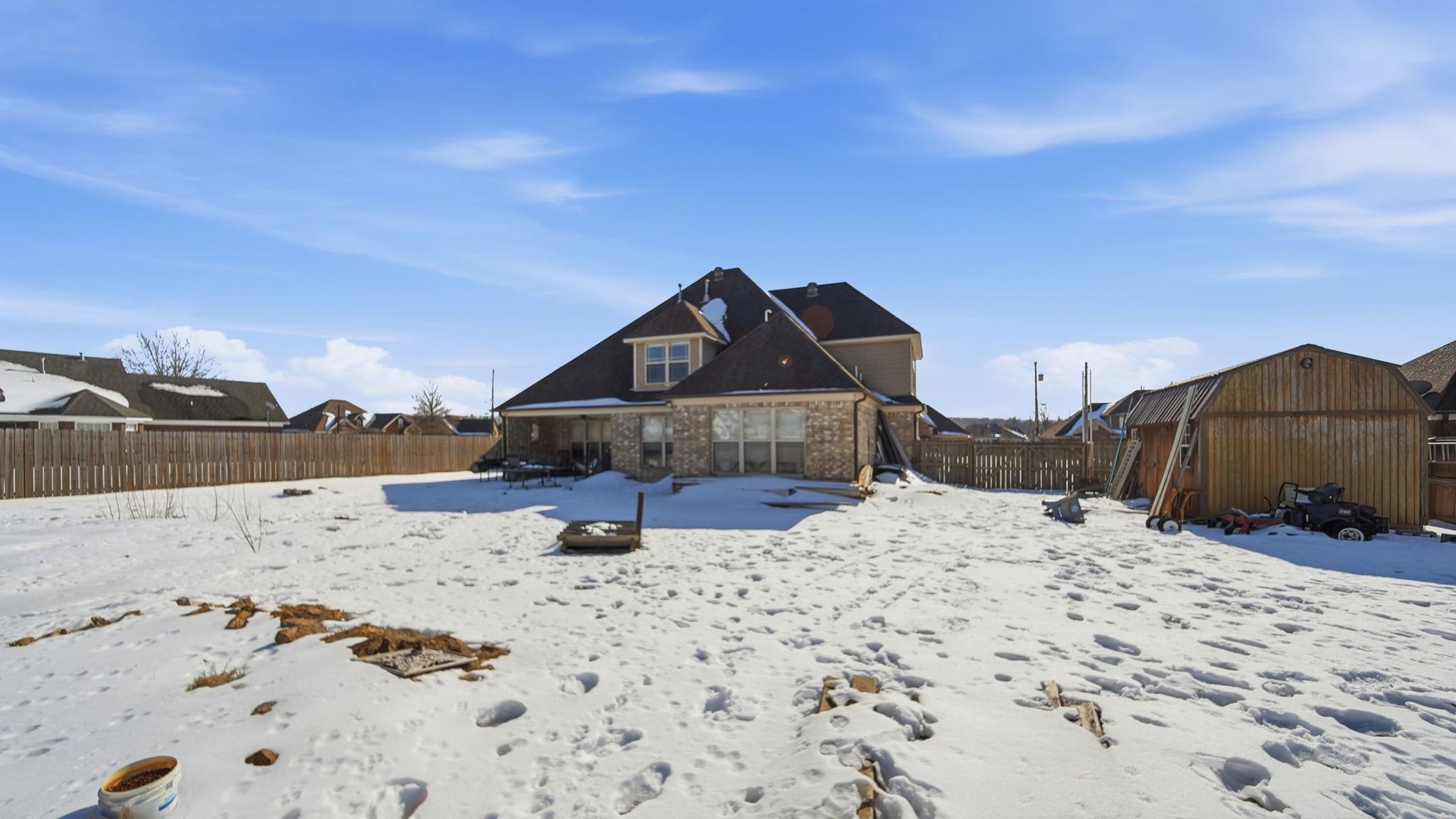 34 Carson Cove Atoka, TN 38004 - Photo 27 of 27 a view of a house with a snow in the background