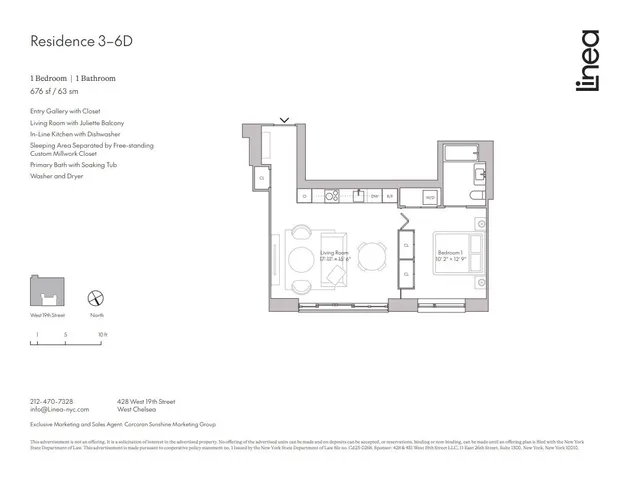$1,360,000 | 428 West 19th Street, Unit 4D | Chelsea