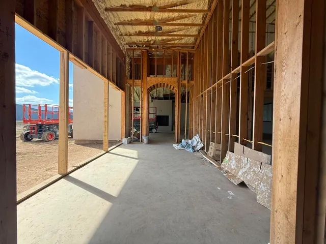 a view of an entryway with staircase