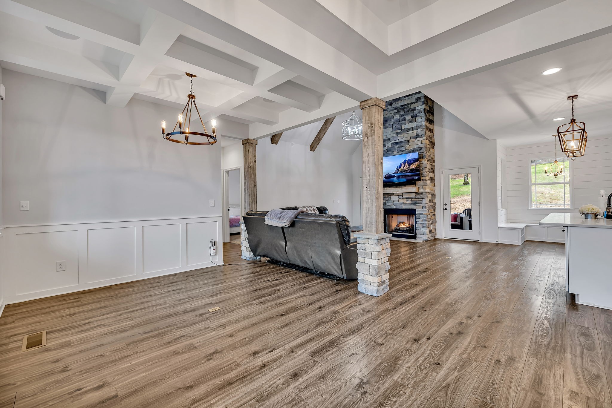 1349 Cliff Amos Road Spring Hill, TN 37174 - Photo 6 of 48 a living room with furniture and a wooden floor