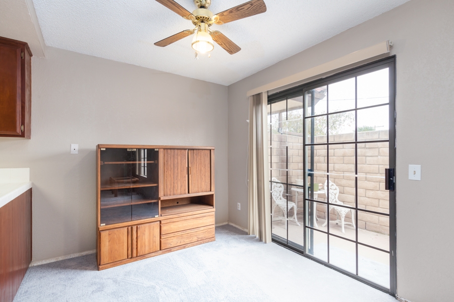 320 Grapevine Road, Unit 114 Vista, CA 92083 - Photo 4 of 21 Dining room has sliding doors to private use patio