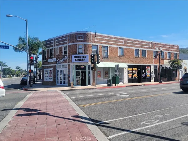 a front view of a building