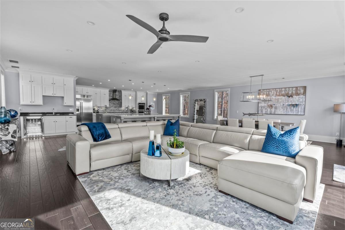 312 Cold Branch Road Eatonton, GA 31024 - Photo 40 of 75 a living room with furniture and kitchen view