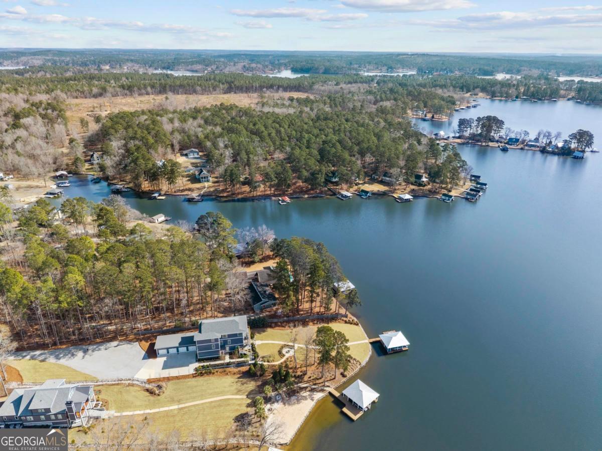 312 Cold Branch Road Eatonton, GA 31024 - Photo 5 of 75 an aerial view of a house with a lake view