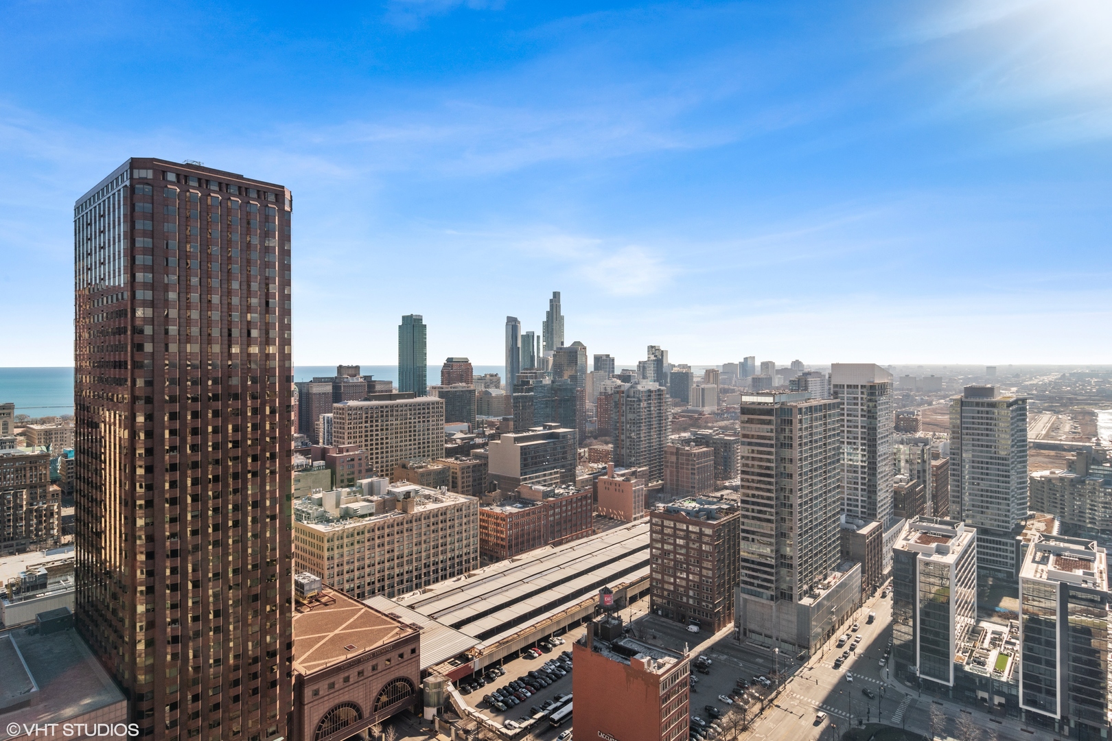 235 West Van Buren Street, Unit 3706 Chicago, IL 60607 - Photo 10 of 13 a view of a city with tall buildings