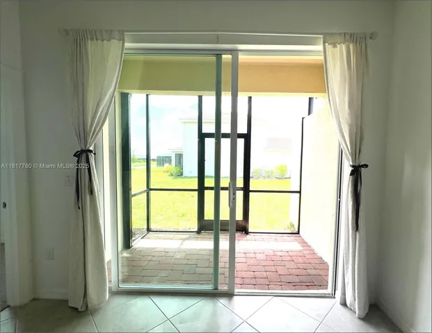 a view of front door