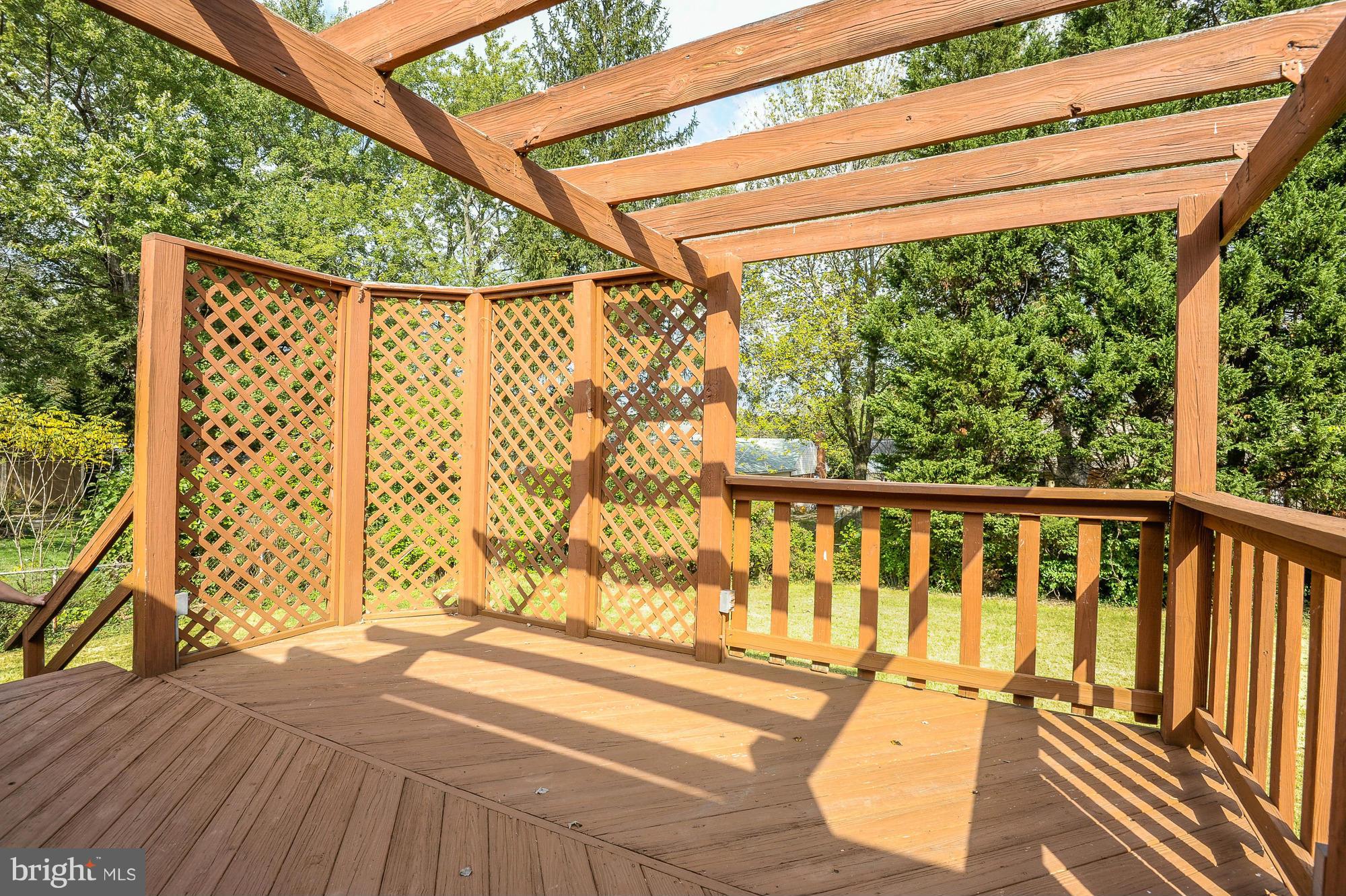 8114 Carrick Lane Springfield, VA 22151 - Photo 2 of 23 Exterior (Rear) Deck with Trellis