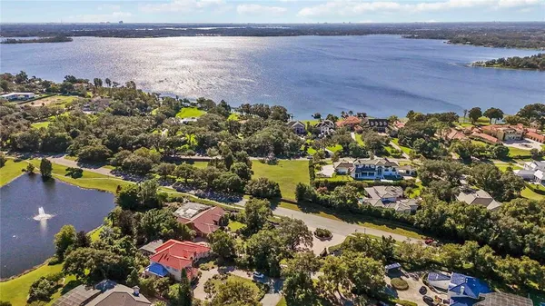 a view of city and mountain