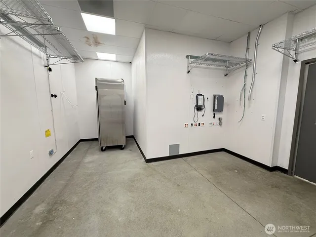 a view of a storage & utility room