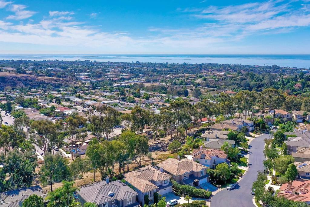 1475 Heritage Lane Encinitas, CA 92024 - Photo 16 of 28 an aerial view of residential houses with city view and lake view