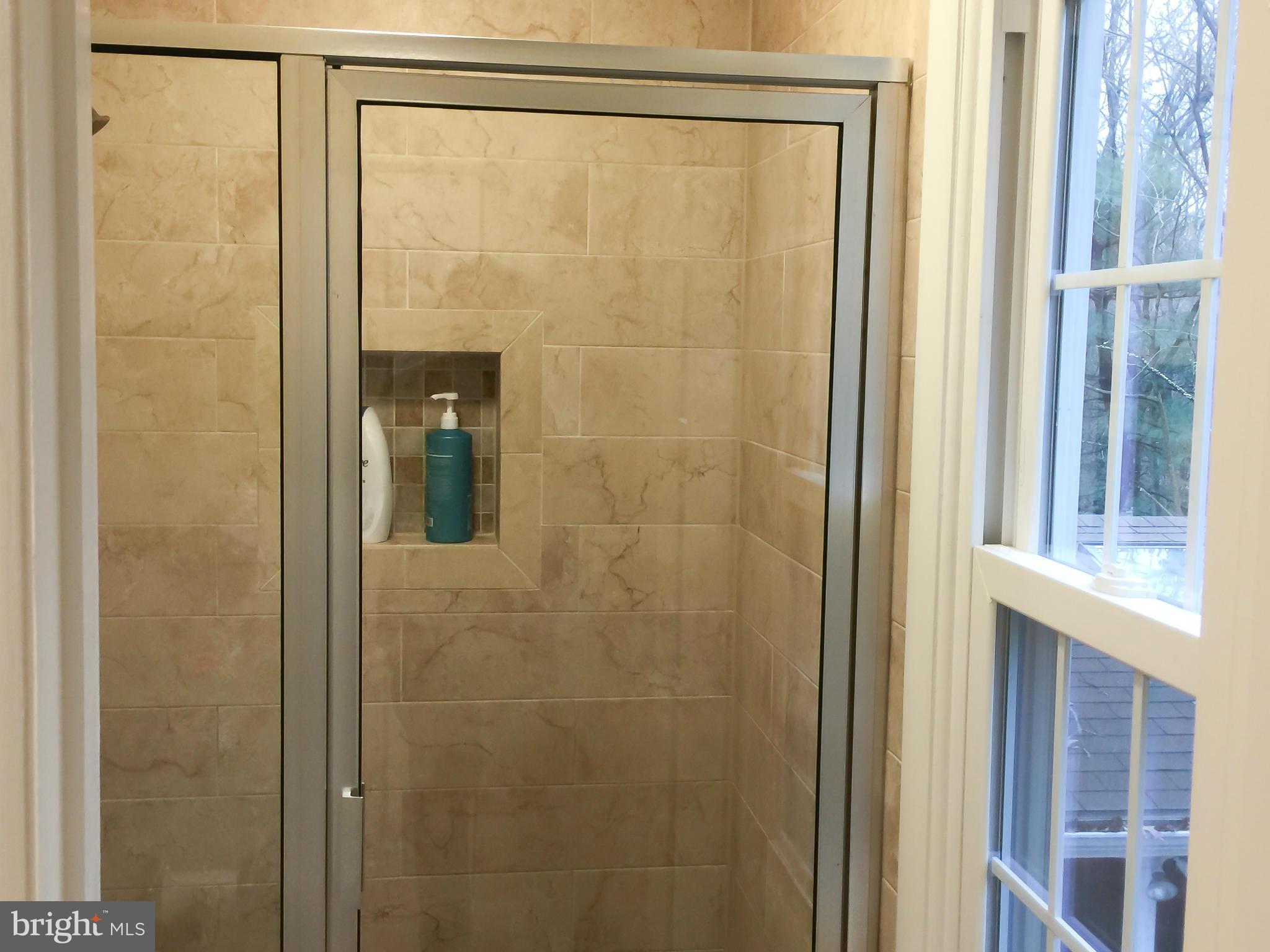 11423 Running Cedar Road Reston, VA 20191 - Photo 19 of 28 a bathroom with a glass shower door