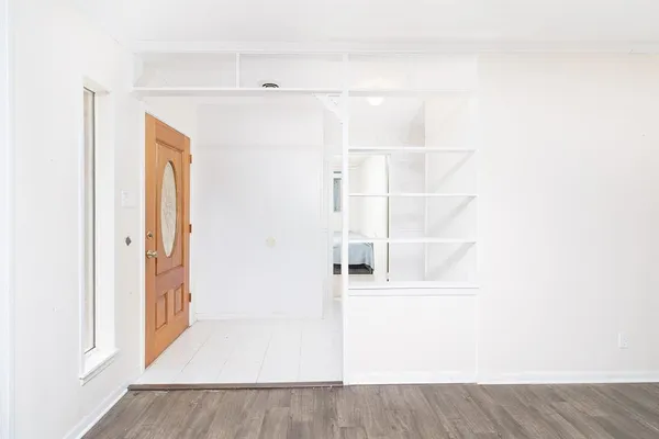 a view of an empty room