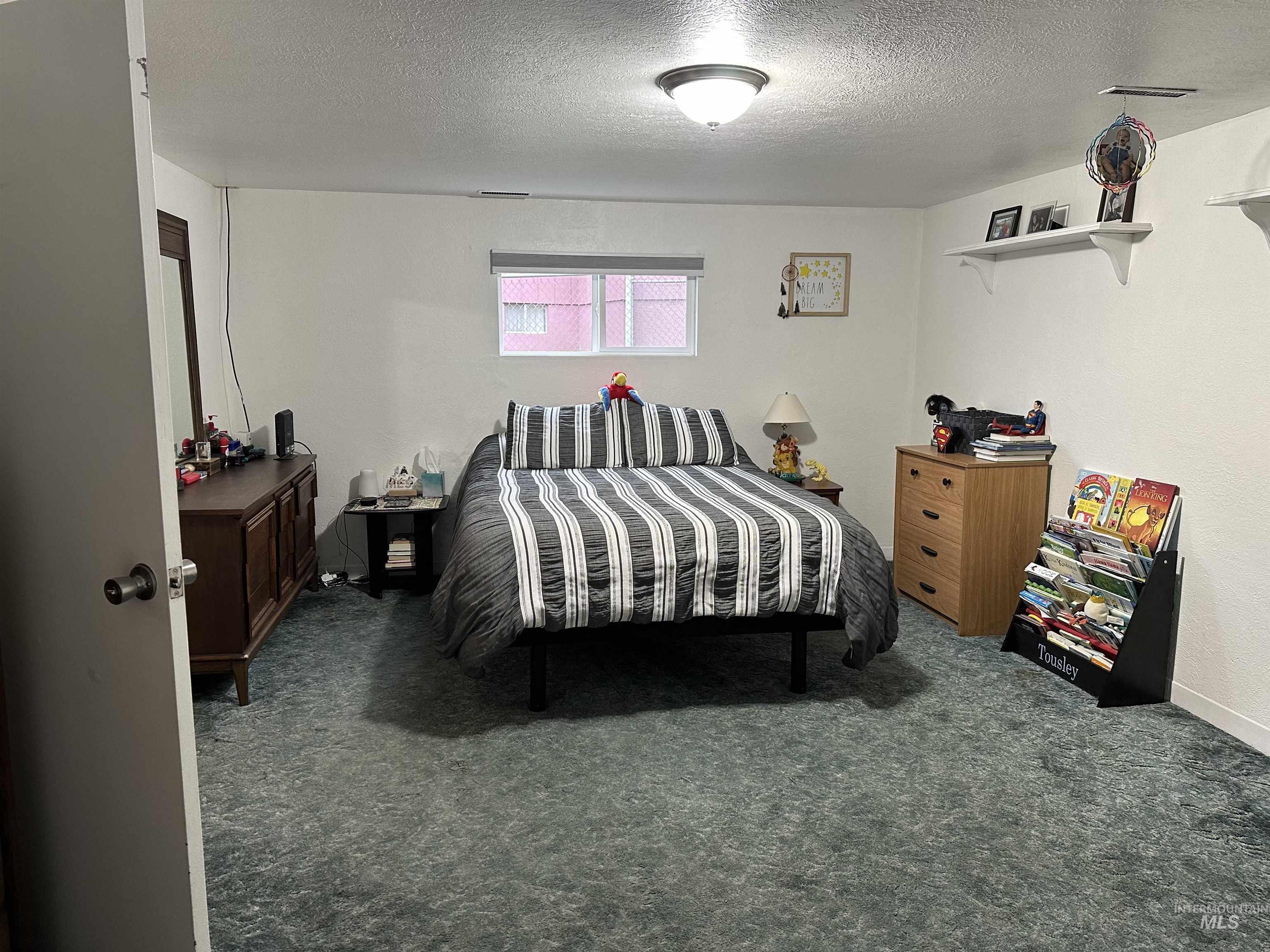 3214 Meadowlark Drive Lewiston, ID 83501 - Photo 16 of 25 Bedroom featuring a textured ceiling and dark colored carpet