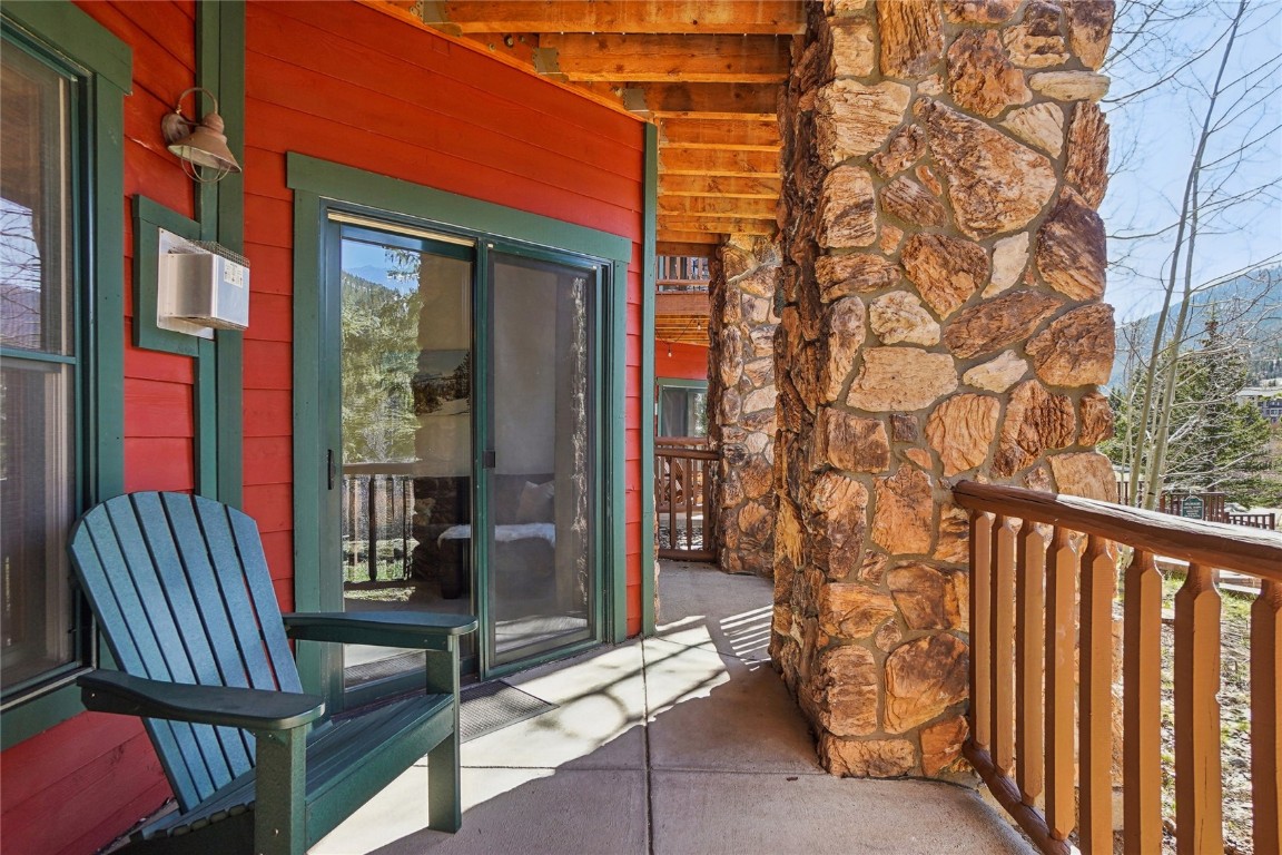 22714 Highway 6, Unit 5941 Keystone, CO 80435 - Photo 21 of 41 a view of porch with a bench
