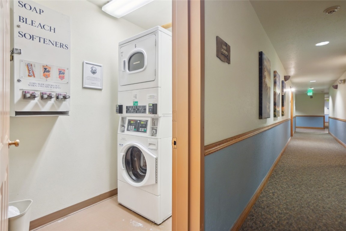 22714 Highway 6, Unit 5941 Keystone, CO 80435 - Photo 33 of 41 a utility room with dryer and washer