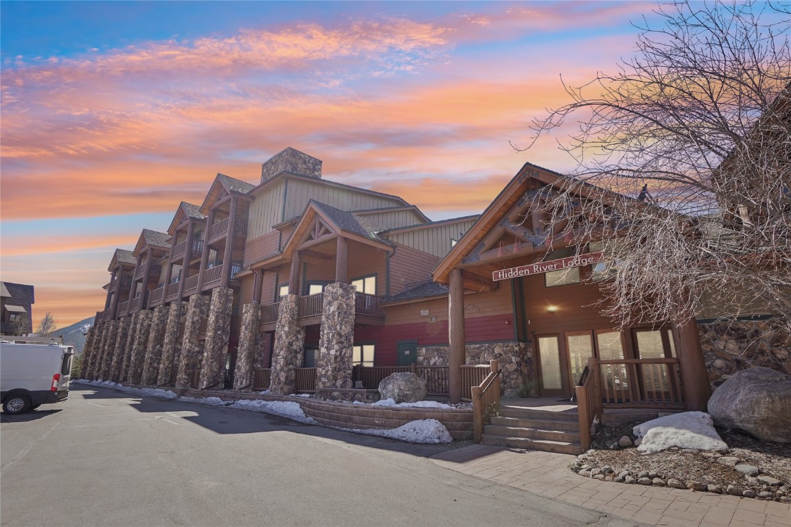 22714 Highway 6, Unit 5941 Keystone, CO 80435 - Photo 41 of 41 a street view with tall buildings and a street