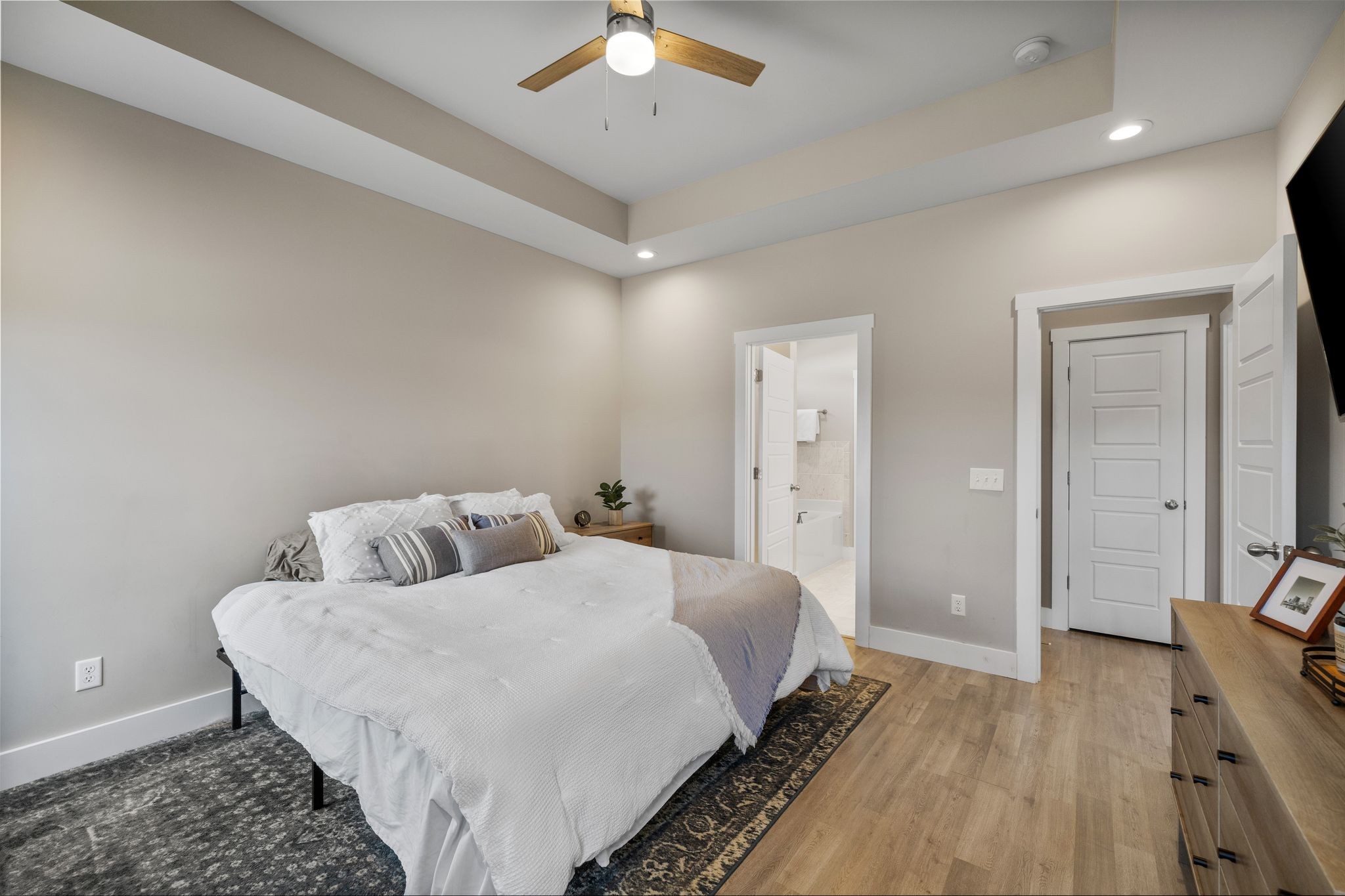 3200 Rucker Road Christiana, TN 37037 - Photo 15 of 31 a bedroom with bed and a chandelier